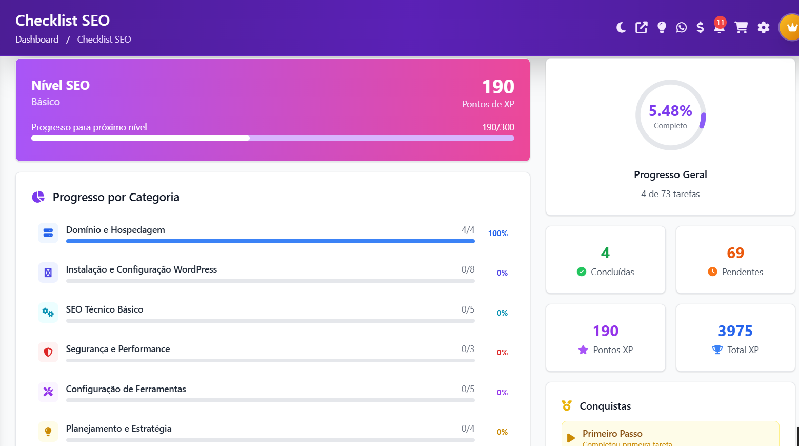 Checklist SEO Inteligente